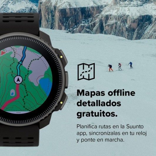 Montre intelligente verticale Suunto tout noir