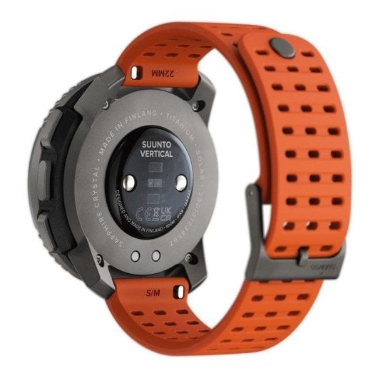 Suunto Vertical GPS Bluetooth 49mm Matrix Titan Saphir Orange S/M Wasserdicht 100m Solarladung