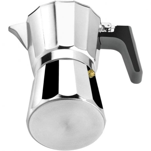 BRA Perfecta Cafetera Italiana 12 Tazas Plata