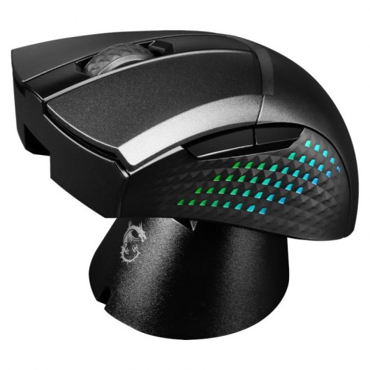 MSI Clutch GM51 Mouse da gioco ottico wireless RGB leggero 26000 DPI Nero