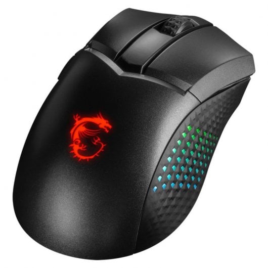 MSI Clutch GM51 Mouse da gioco ottico wireless RGB leggero 26000 DPI Nero