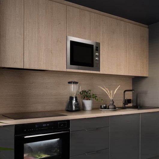 Cecotec Grandheat 2550 Built-in Steel Microondas Integrable con Grill 25L 1320W