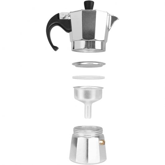 Orbegozo KF 200 Italienische Kaffeemaschine 2 Tassen Silber