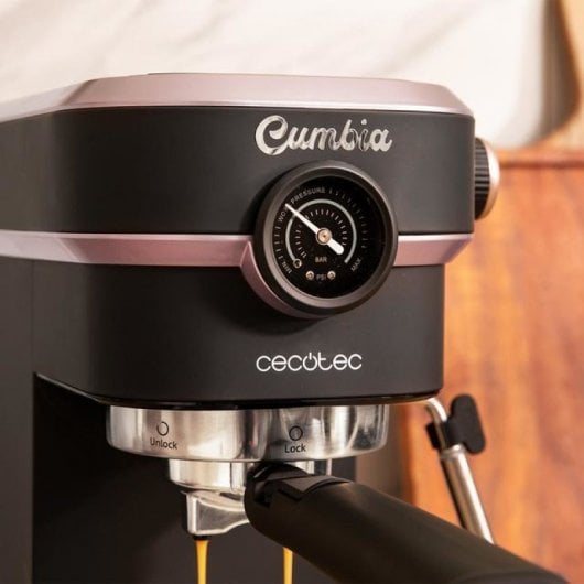 Cecotec Cafelizzia 890 Rose Pro Máquina de Café Expresso 20 Bar Aço Inoxidável Preto/Rosa