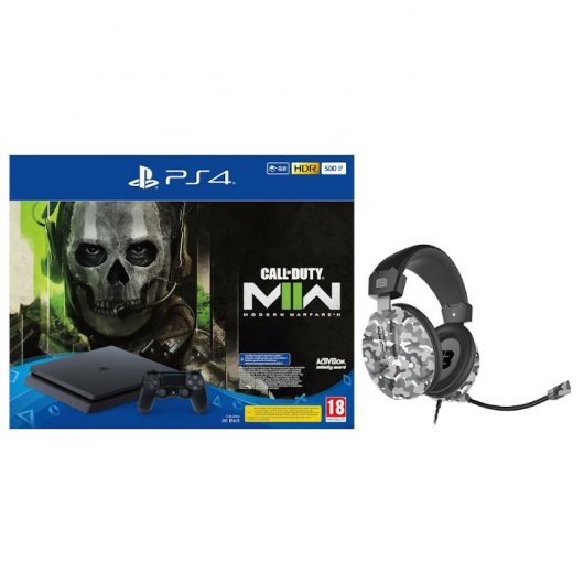Sony PlayStation 4 + Call of Duty Modern Warfare II + Blackfire Pro Combat Auriculares Gaming