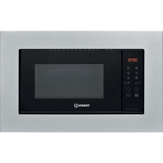 Microondas Indesit MWI 120 SX 20L 800W Integrable Pantalla LCD Función Auto Cook