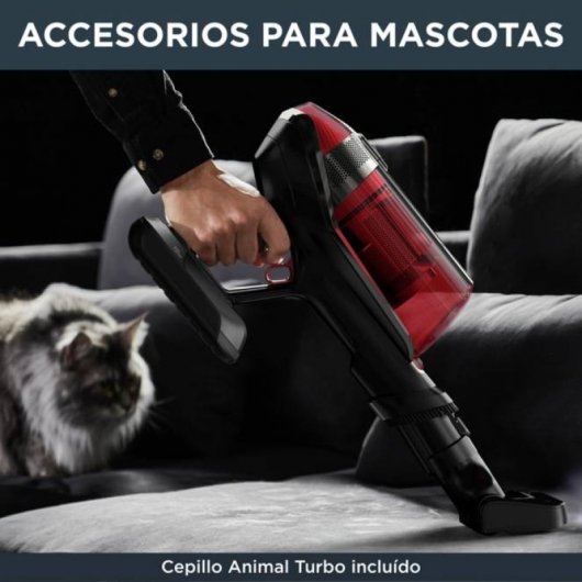 Rowenta X-Force Flex 12.60 RH98A9WO aspirapolvere senza filo Rosso, Grigio Senza sacchetto