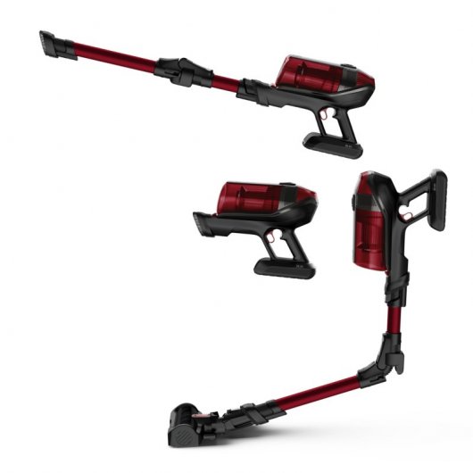 Rowenta X-Force Flex 12.60 RH98A9WO aspirapolvere senza filo Rosso, Grigio Senza sacchetto