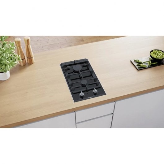 Bosch Serie 8 PRB3A6B70 Placa a Gás 2 Zonas 30cm Preta