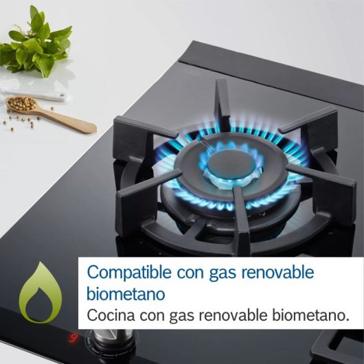 Bosch Serie 8 PRB3A6B70 Placa a Gás 2 Zonas 30cm Preta