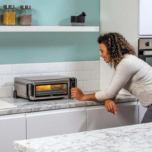 Horno elétrico Ninja Foodi SP101EU 10 L Preto/Inox com fritadeira de ar e 8 funções