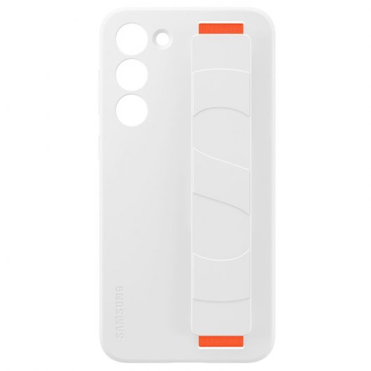 Samsung Silicone Grip Case Funda de Silicona con Agarre Blanco para Galaxy S23 Plus