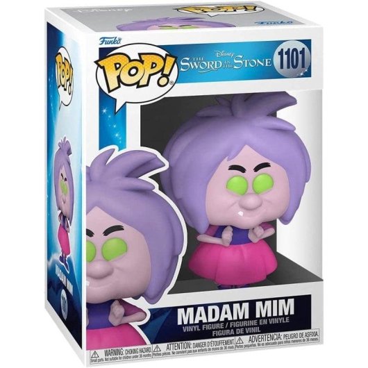 Figur Funko Pop Disney La Espada en la Piedra Merlin Madam Mim 9cm Vinyl