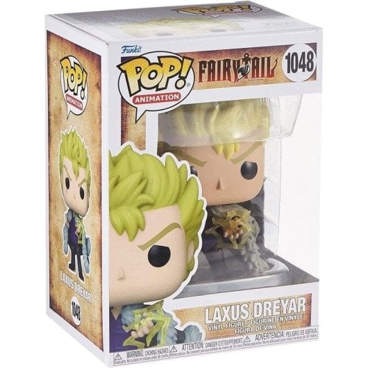 Figura colecionável Funko Pop Laxus Dreyar Fairy Tail Vinil 11 cm Detalhada