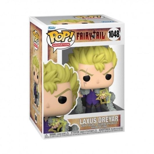 Figura colecionável Funko Pop Laxus Dreyar Fairy Tail Vinil 11 cm Detalhada