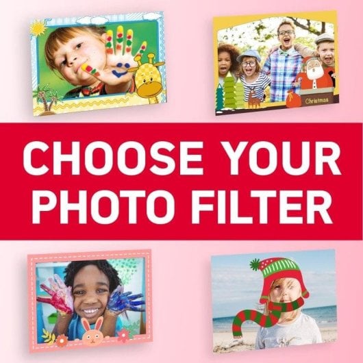 Cámara digital AgfaPhoto Realikids Cam 2 Rosa 12 MP pantalla 3,5" filtros infantiles