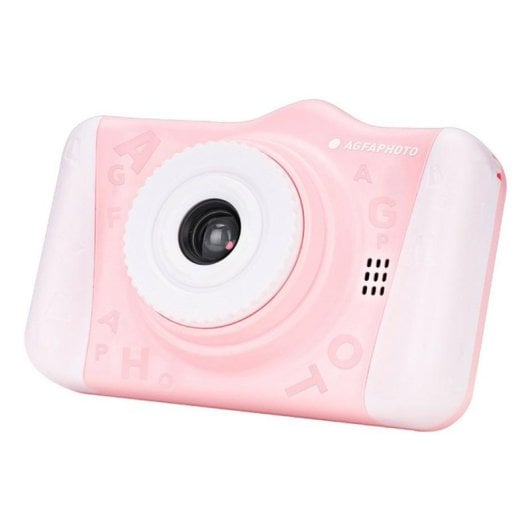 Cámara digital AgfaPhoto Realikids Cam 2 Rosa 12 MP pantalla 3,5" filtros infantiles