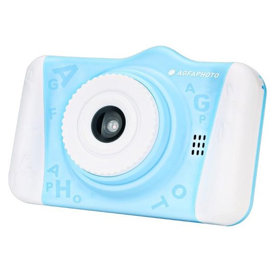 Cámara infantil AgfaPhoto Realikids Cam 2 azul pantalla 3,5" filtros selfie