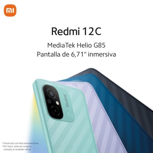 Xiaomi Redmi 12C 3/64GB Gris Libre + Cable USB-C a Jack