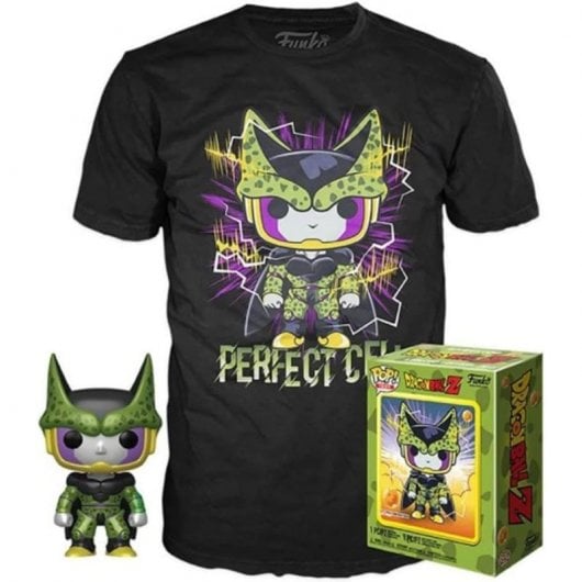 Funko Pop Dragon Ball Z Perfect Cell + T-Shirt, zufällige Größe