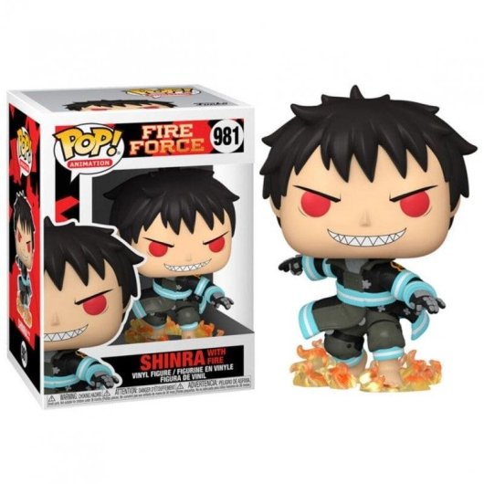 Figur Funko Pop Funko Inc Shinra mit Feuer Fire Force Vinyl 9cm