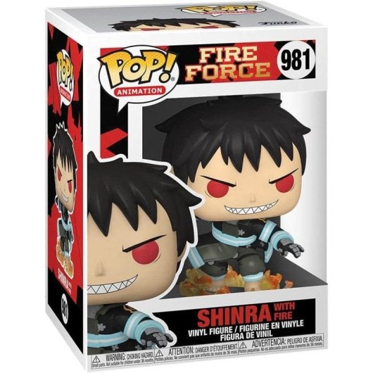 Figur Funko Pop Funko Inc Shinra mit Feuer Fire Force Vinyl 9cm