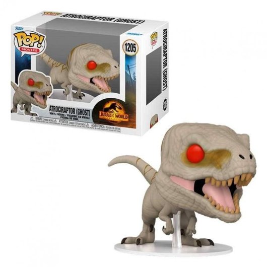 Figurine Pop! Funko Atrociraptor Fantôme Jurassic World Dominion vinyle 7,6 cm