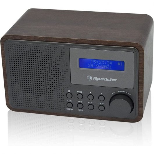 Roadstar HRA-700D+/WD Radio Portable Bois Numérique Vintage