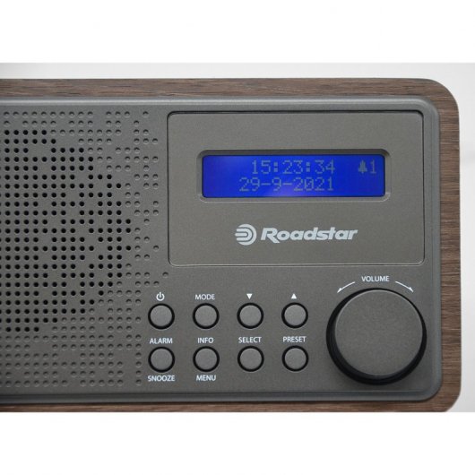 Roadstar HRA-700D+/WD Radio Portable Bois Numérique Vintage
