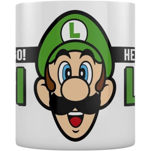 Tasse en céramique pyramide Nintendo Super Mario Here We Go Luigi