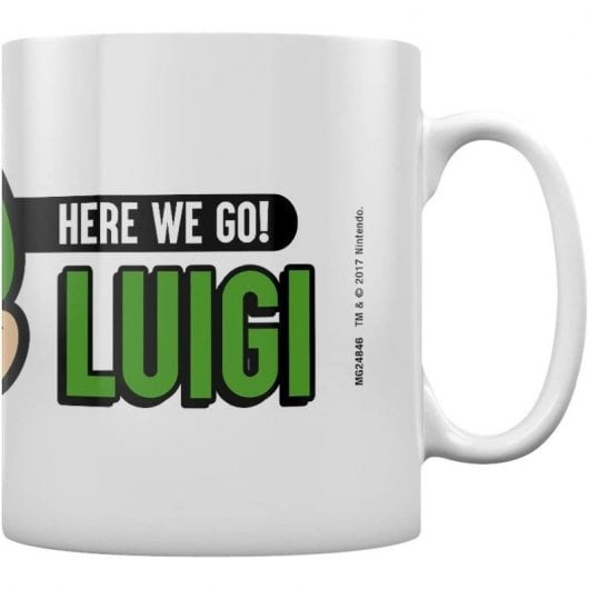Tasse en céramique pyramide Nintendo Super Mario Here We Go Luigi