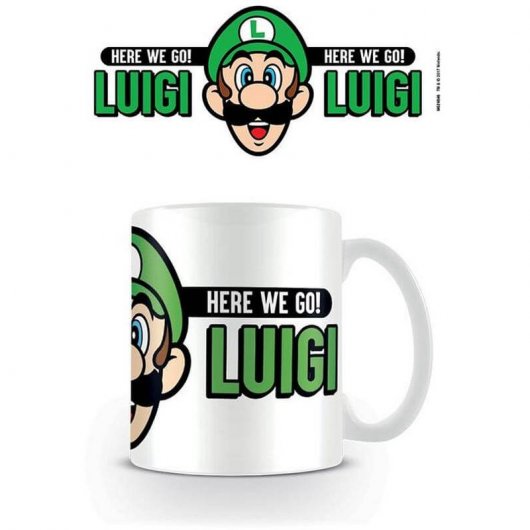Tasse en céramique pyramide Nintendo Super Mario Here We Go Luigi