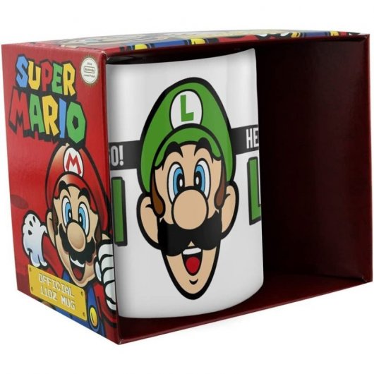 Tasse en céramique pyramide Nintendo Super Mario Here We Go Luigi