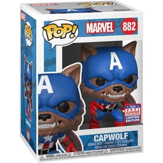 Figurine Funko Pop Funko Inc Capitán América Capwolf Édition Limitée Marvel