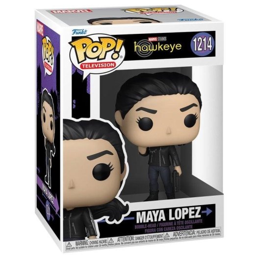 Figurine Pop Funko Marvel Hawkeye Maya López Vinyle 10cm Noir