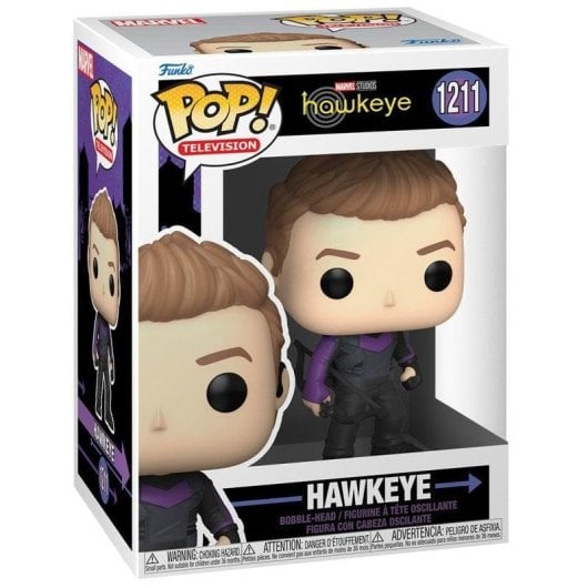 Figura de ação Funko Pop Marvel Hawkeye 1211 Vinil 10,8 cm