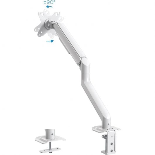 TooQ DB4032TNR-W Suporte de Secretária Giratório/Inclinável para Monitor 17"-32" VESA 100x100 Máx 9Kg