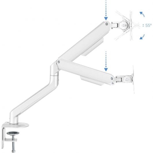 TooQ DB4032TNR-W Suporte de Secretária Giratório/Inclinável para Monitor 17"-32" VESA 100x100 Máx 9Kg