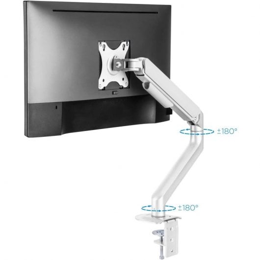TooQ DB4032TNR-W Suporte de Secretária Giratório/Inclinável para Monitor 17"-32" VESA 100x100 Máx 9Kg