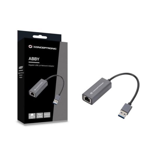 Adaptateur USB 3.0 Gigabit Ethernet Conceptronic ABBY08G Switch Compatible