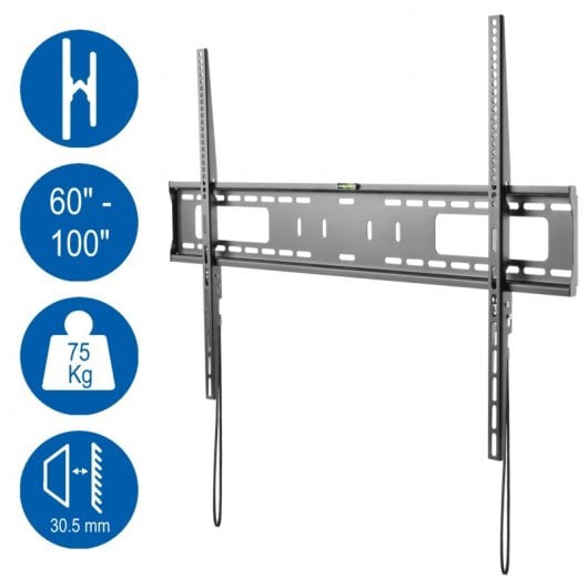 Ewent EW1504 Suporte Fixo de Parede para TVs XXL Pesadas 60"-100" VESA 900x600 Máx 75Kg