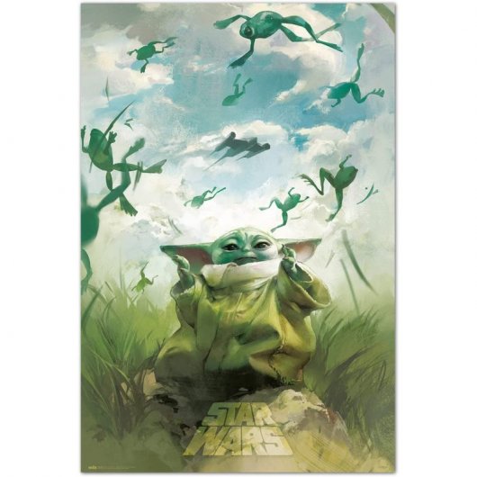 Erik Póster Star Wars Grogu Baby Yoda Training 91.5x61cm