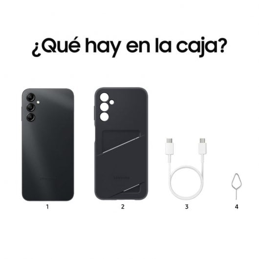 Samsung Galaxy A14 4GB/128G/6.6" Preto + Capa com Card Slot