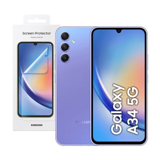 Samsung Galaxy A34 5G 6GB/128GB/6.6" Violeta + Protector de Tela