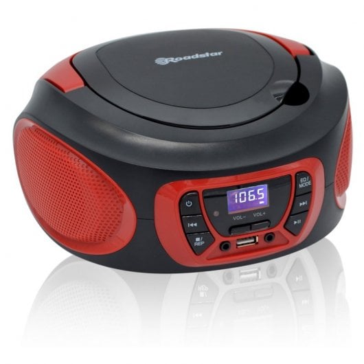 Roadstar CDR-365U/RD Radio CD Digital Portátil USB/AUX Rojo