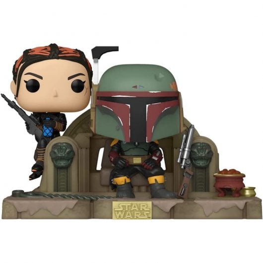 Funko Pop Momento Star Wars The Mandalorian Boba Fett e Fennec Shand