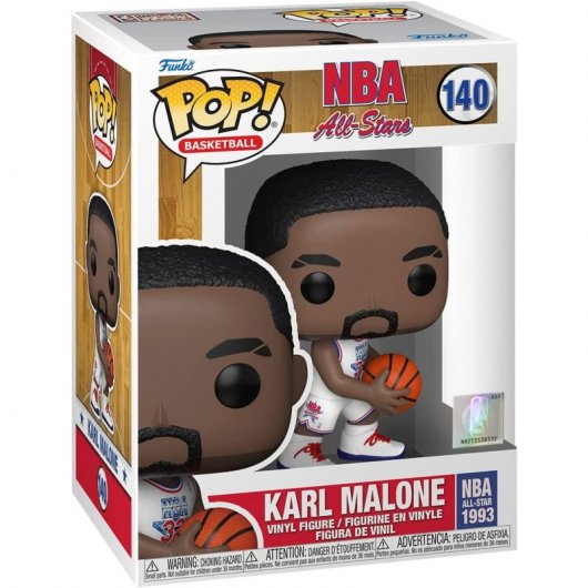 Funko Pop Deportes NBA Karl Malone White All Star Uni 1993