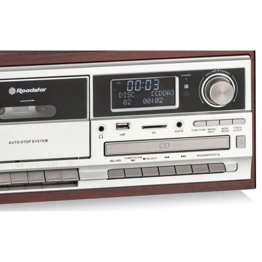 Microcadena Roadstar HIF-8892DBT 2x32W RMS Bluetooth CD USB Tocadiscos Radio DAB/FM