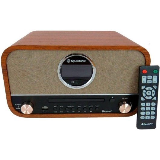 Microchaîne Roadstar HRA-1782NBT 30W RMS Bluetooth CD USB Bois Vintage