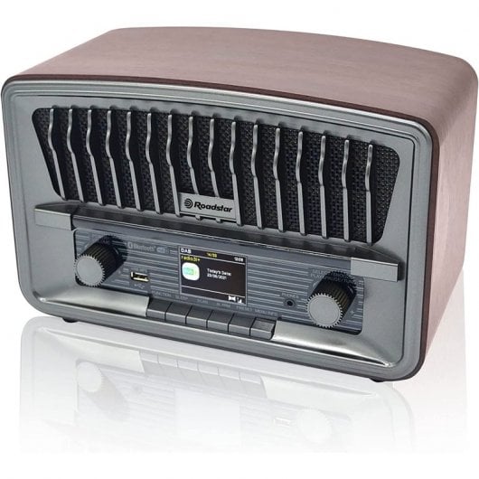 Roadstar HRA-270D+BT Microcadena Vintage CD/Bluetooth/AUX/USB Negro